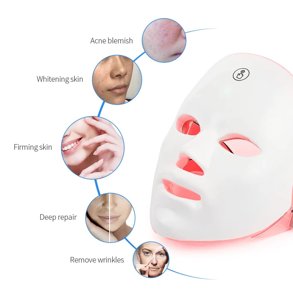 7 Colors LED Facial Mask